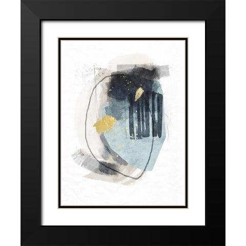 Meteor Shower No. 1 Black Modern Wood Framed Art Print with Double Matting by Nicoll, Suzanne