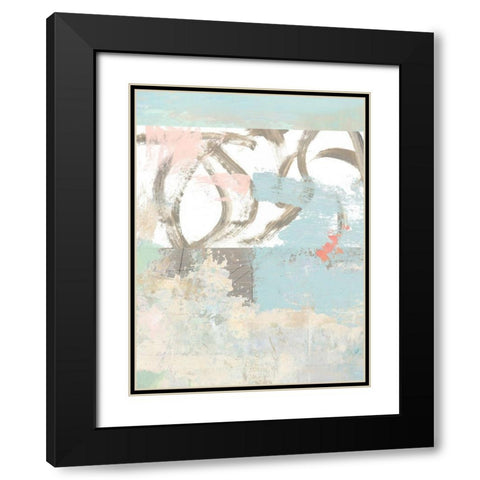 Sea Whispers No. 1 Black Modern Wood Framed Art Print with Double Matting by Nicoll, Suzanne