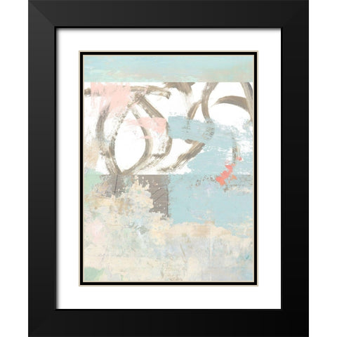 Sea Whispers No. 1 Black Modern Wood Framed Art Print with Double Matting by Nicoll, Suzanne
