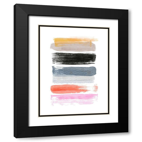 Warmth No. 1 Black Modern Wood Framed Art Print with Double Matting by Nicoll, Suzanne