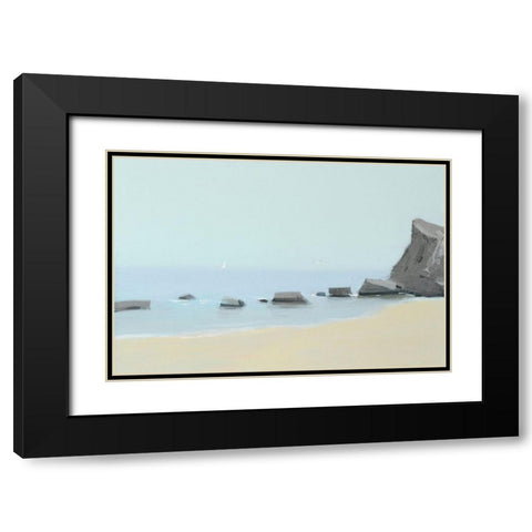 Morning On The Black Sea Black Modern Wood Framed Art Print with Double Matting by Nekraha, Igor
