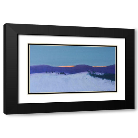 Transcarpathian Evening Black Modern Wood Framed Art Print with Double Matting by Nekraha, Igor