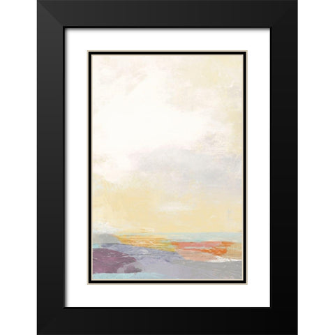 Pastel Sea Black Modern Wood Framed Art Print with Double Matting by Nicoll, Suzanne