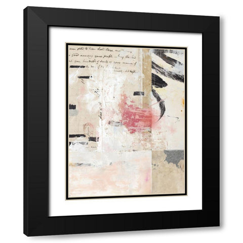 Torn No. 1 Black Modern Wood Framed Art Print with Double Matting by Nicoll, Suzanne