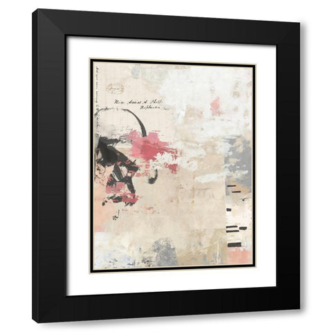 Torn No. 2 Black Modern Wood Framed Art Print with Double Matting by Nicoll, Suzanne