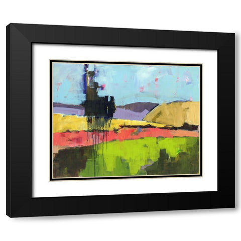 Untitled Landscape Black Modern Wood Framed Art Print with Double Matting by Nickell, Linda