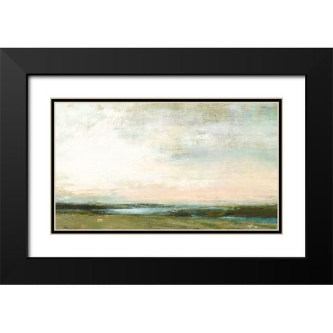 Bridgehampton Black Modern Wood Framed Art Print with Double Matting by Nicoll, Suzanne