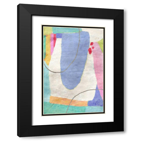 Cotton Candy No. 1 Black Modern Wood Framed Art Print with Double Matting by Nicoll, Suzanne