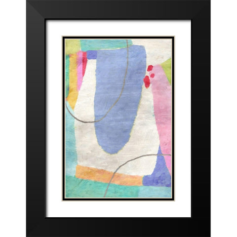 Cotton Candy No. 1 Black Modern Wood Framed Art Print with Double Matting by Nicoll, Suzanne