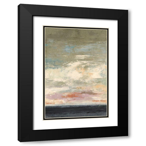 Quiet Tide Black Modern Wood Framed Art Print with Double Matting by Nicoll, Suzanne
