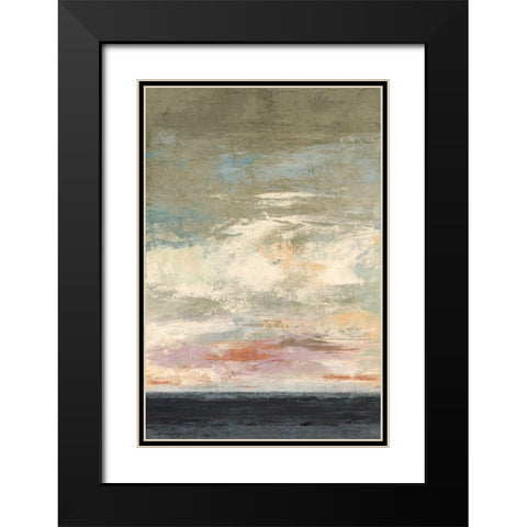 Quiet Tide Black Modern Wood Framed Art Print with Double Matting by Nicoll, Suzanne