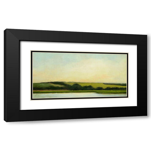 Lake Zoar Black Modern Wood Framed Art Print with Double Matting by Nicoll, Suzanne