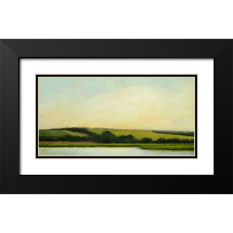 Lake Zoar Black Modern Wood Framed Art Print with Double Matting by Nicoll, Suzanne