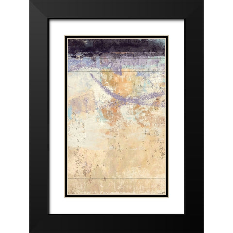 Aubergine 1 Black Modern Wood Framed Art Print with Double Matting by Nicoll, Suzanne