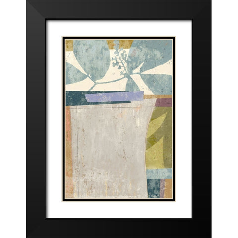 Calla 1 Black Modern Wood Framed Art Print with Double Matting by Nicoll, Suzanne