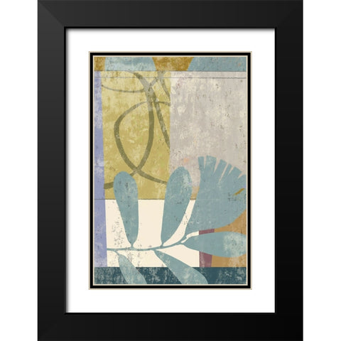 Calla 2 Black Modern Wood Framed Art Print with Double Matting by Nicoll, Suzanne