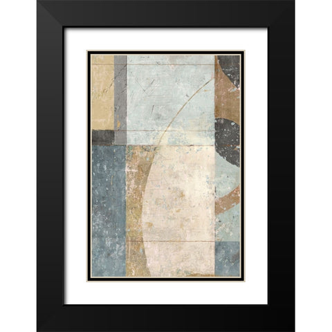 Complementary Angles 1 Black Modern Wood Framed Art Print with Double Matting by Nicoll, Suzanne