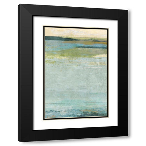 Seafoam 1 Black Modern Wood Framed Art Print with Double Matting by Nicoll, Suzanne