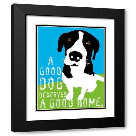 A Good Dog Black Modern Wood Framed Art Print with Double Matting by Oliphant, Ginger
