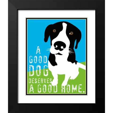 A Good Dog Black Modern Wood Framed Art Print with Double Matting by Oliphant, Ginger