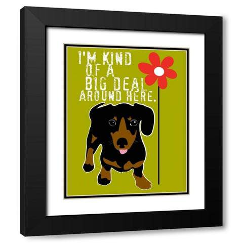 Big Deal Black Modern Wood Framed Art Print with Double Matting by Oliphant, Ginger