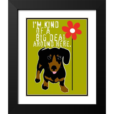 Big Deal Black Modern Wood Framed Art Print with Double Matting by Oliphant, Ginger