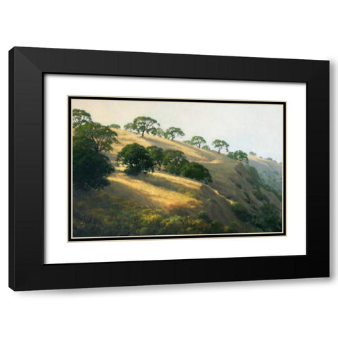 Afternoon Shadows Black Modern Wood Framed Art Print with Double Matting by Oleary, Kathy