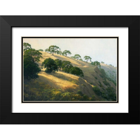 Afternoon Shadows Black Modern Wood Framed Art Print with Double Matting by Oleary, Kathy
