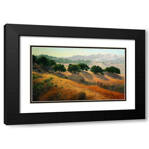 Summer in the Hills Black Modern Wood Framed Art Print with Double Matting by OLeary, Kathy