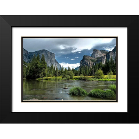 Yosemite Black Modern Wood Framed Art Print with Double Matting by Oldford, Tim
