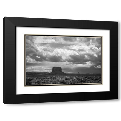 Monument Valley Black Modern Wood Framed Art Print with Double Matting by Oldford, Tim