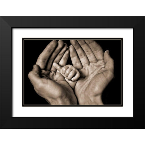 Seven Weeks Black Modern Wood Framed Art Print with Double Matting by ODell, Dale
