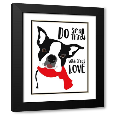Do Small Things with Great Love Black Modern Wood Framed Art Print with Double Matting by Oliphant, Ginger