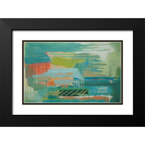 Drift Away VI Black Modern Wood Framed Art Print with Double Matting by ONeill, Carolyn