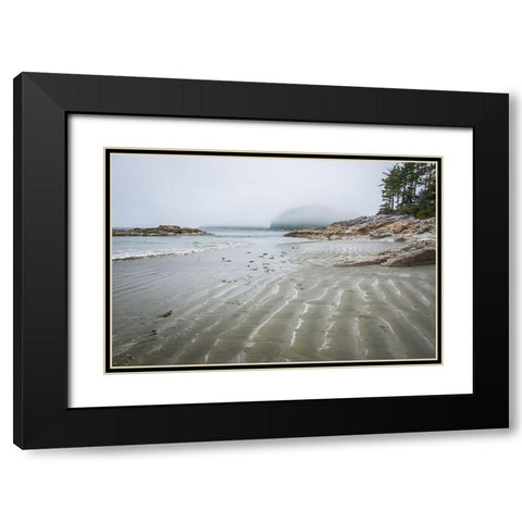 Tonquin Beach Black Modern Wood Framed Art Print with Double Matting by Oldford, Tim