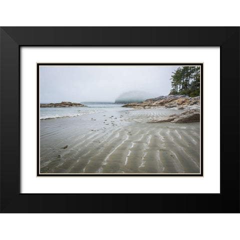 Tonquin Beach Black Modern Wood Framed Art Print with Double Matting by Oldford, Tim