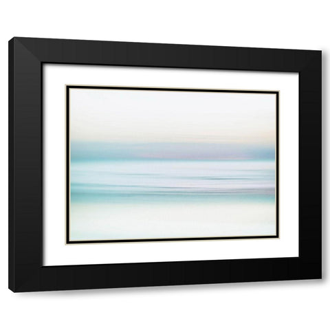 Oceanscape 1 Black Modern Wood Framed Art Print with Double Matting by Okula, Carina