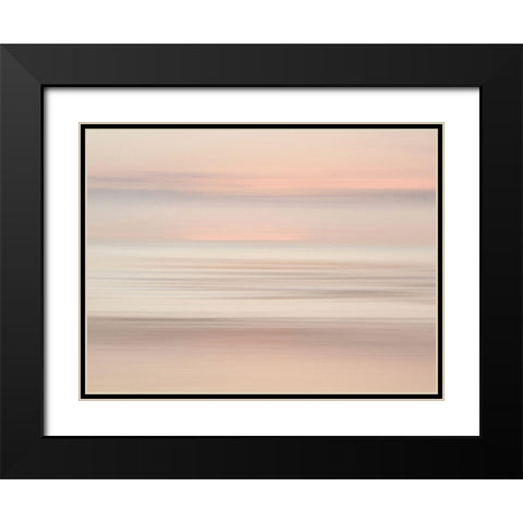 Oceanscape 3 Black Modern Wood Framed Art Print with Double Matting by Okula, Carina