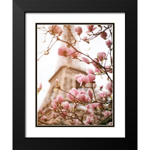 Paris Dreams 1 Black Modern Wood Framed Art Print with Double Matting by Okula, Carina