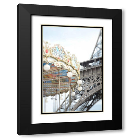 Paris Dreams 3 Black Modern Wood Framed Art Print with Double Matting by Okula, Carina
