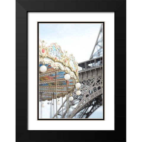 Paris Dreams 3 Black Modern Wood Framed Art Print with Double Matting by Okula, Carina