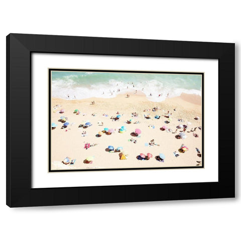 Seaside 1 Black Modern Wood Framed Art Print with Double Matting by Okula, Carina