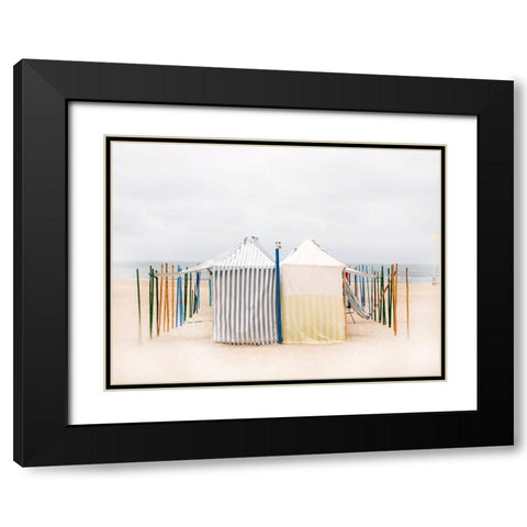 Seaside 5 Black Modern Wood Framed Art Print with Double Matting by Okula, Carina