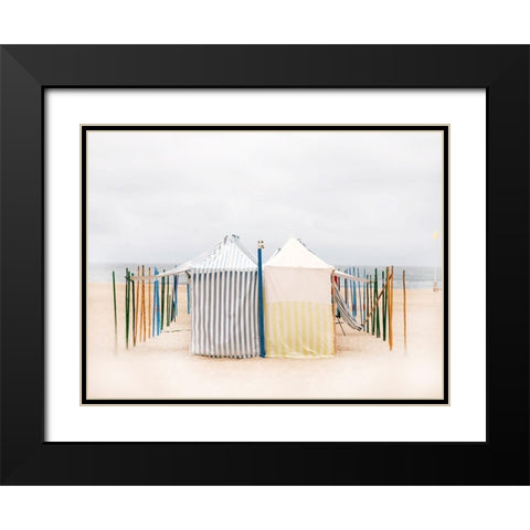 Seaside 5 Black Modern Wood Framed Art Print with Double Matting by Okula, Carina