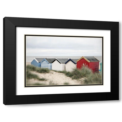 Seaside 6 Black Modern Wood Framed Art Print with Double Matting by Okula, Carina