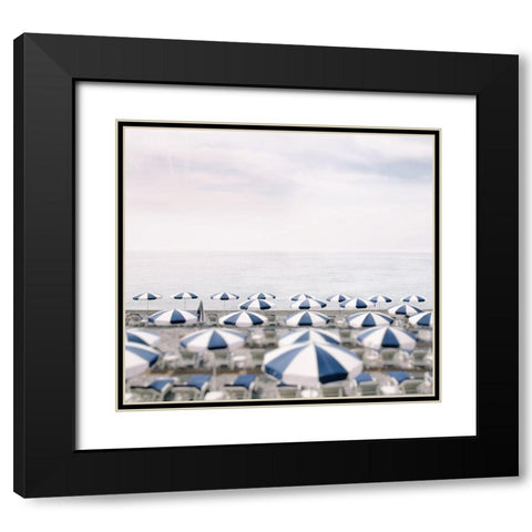 Seaside 7 Black Modern Wood Framed Art Print with Double Matting by Okula, Carina