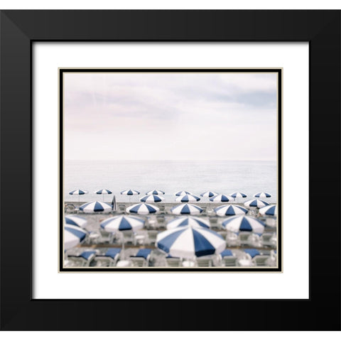 Seaside 7 Black Modern Wood Framed Art Print with Double Matting by Okula, Carina