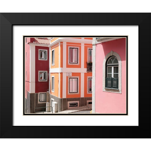 Colours of Europe No. 1 Black Modern Wood Framed Art Print with Double Matting by Okula, Carina