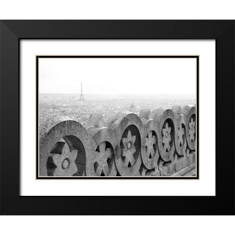 Paris No. 8 Black Modern Wood Framed Art Print with Double Matting by Okula, Carina