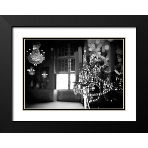 Paris Light Black Modern Wood Framed Art Print with Double Matting by Okula, Carina